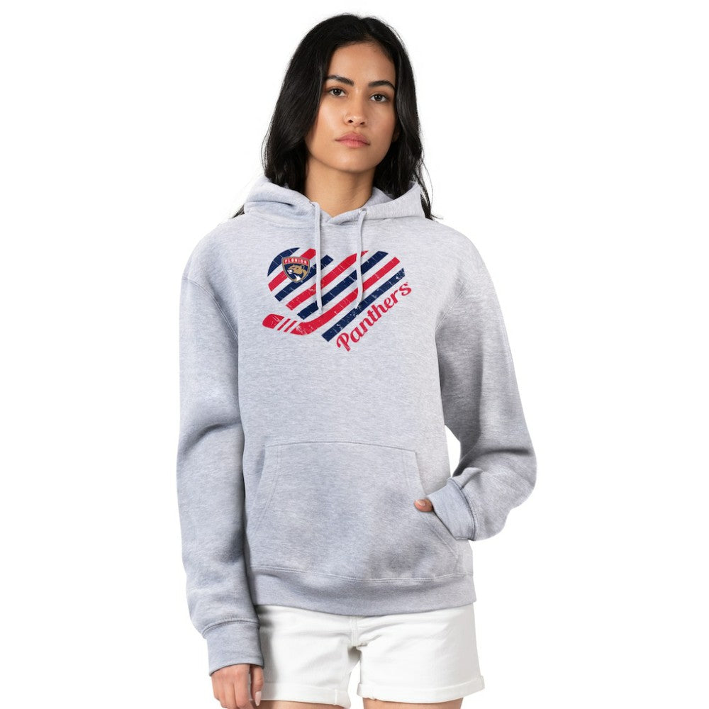 Florida Panthers G-III 4Her by Carl Banks Women's Heart Pullover Hoodie - White | US 200446536