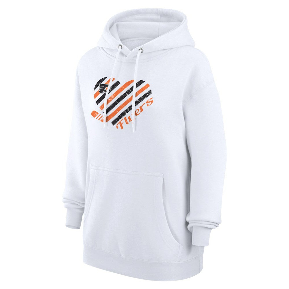 Philadelphia Flyers G-III 4Her by Carl Banks Women's Heart Pullover Hoodie - White | US 200446545