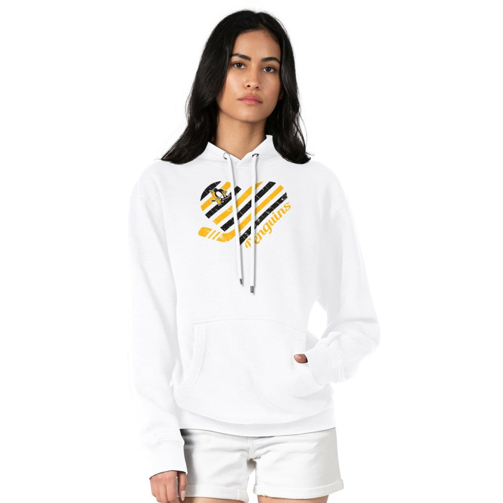 Pittsburgh Penguins G-III 4Her by Carl Banks Women's Heart Pullover Hoodie - White | US 200446547