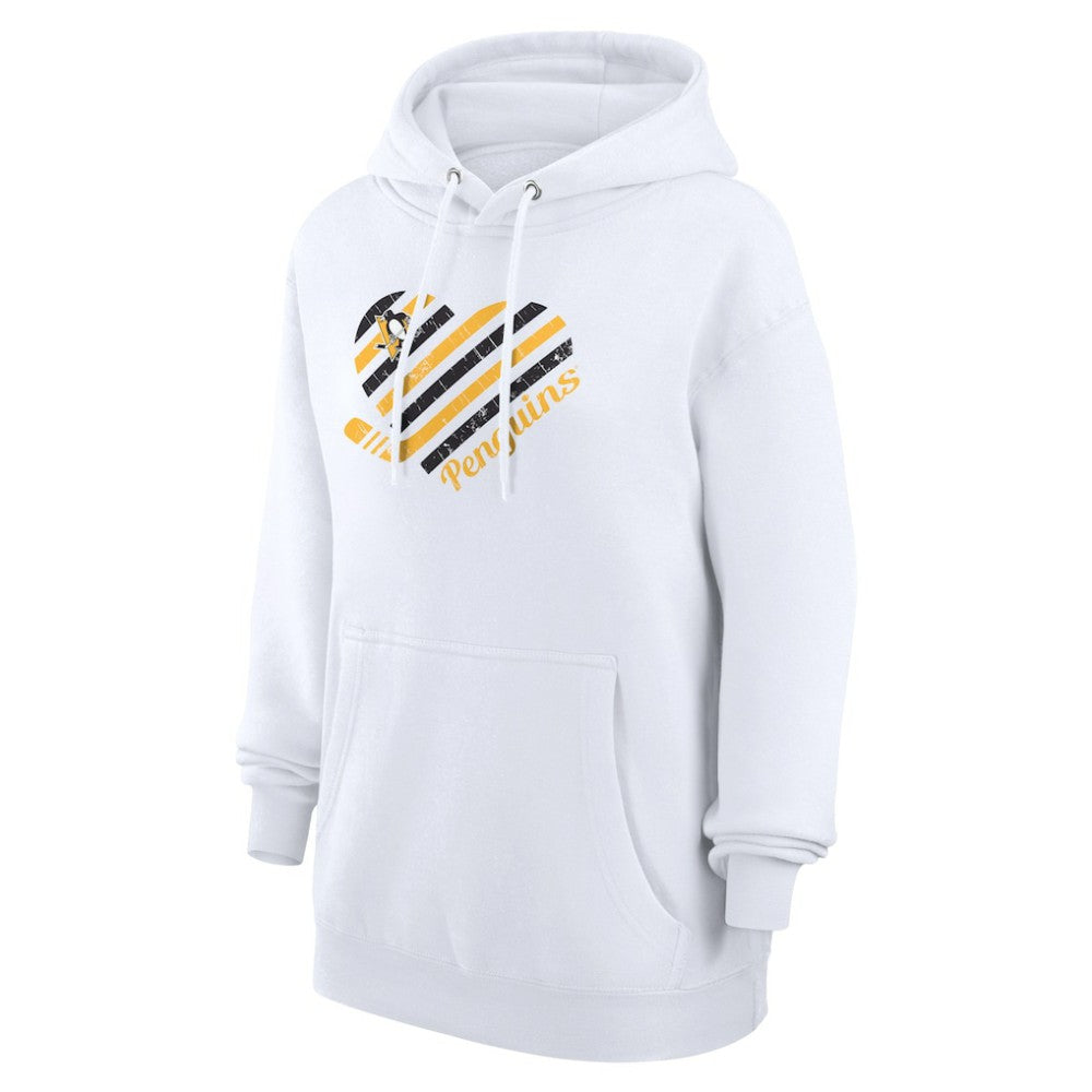Pittsburgh Penguins G-III 4Her by Carl Banks Women's Heart Pullover Hoodie - White | US 200446547