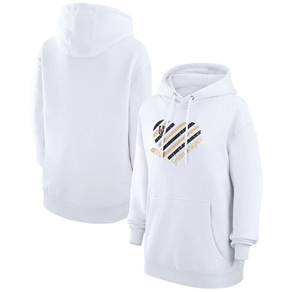 Vegas Golden Knights G-III 4Her by Carl Banks Women's Heart Pullover Hoodie - White | US 200446554