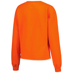 Tampa Bay Buccaneers Refried Apparel Women's Retro Cropped Tri-Blend Pullover Sweatshirt - Orange Pullover