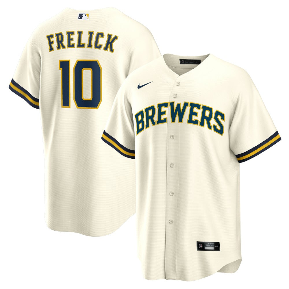 Sal Frelick Milwaukee Brewers Nike Home Replica Player Jersey - Cream Jerseys