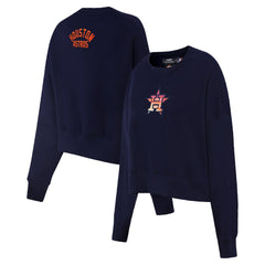 Houston Astros Pro Standard Women's Painted Sky Pullover Sweatshirt - Navy Pullover