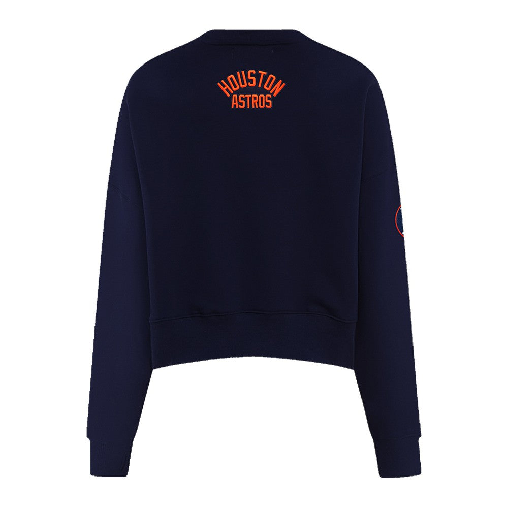 Houston Astros Pro Standard Women's Painted Sky Pullover Sweatshirt - Navy Pullover