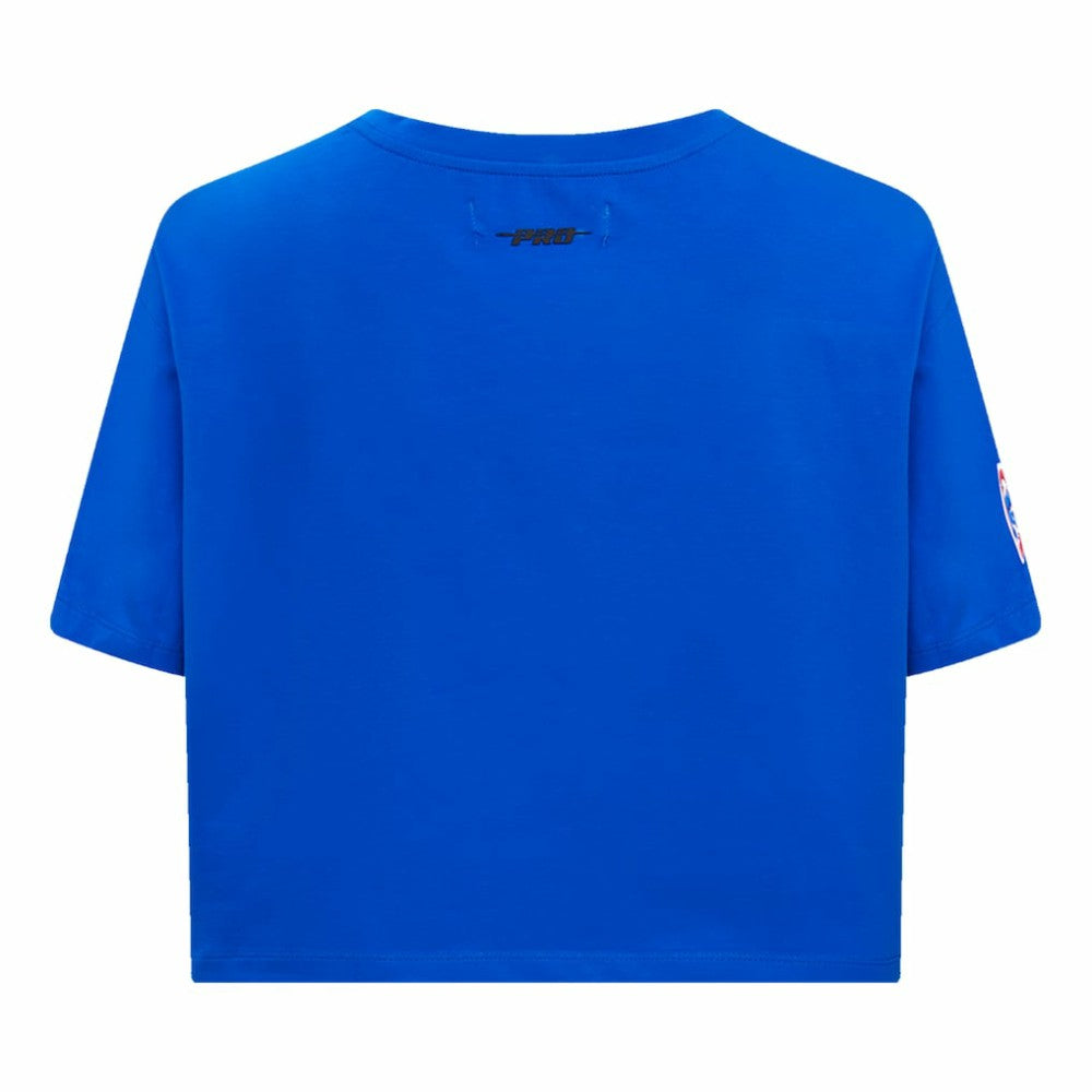 Chicago Cubs Pro Standard Women's Painted Sky Boxy Cropped T-Shirt - Royal T-shirts