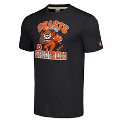 Cincinnati Bengals Homage Unisex Monsters of the Gridiron Halloween Tri-Blend T-Shirt - Charcoal T-shirts