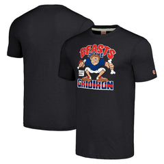 New York Giants Homage Unisex Monsters of the Gridiron Halloween Tri-Blend T-Shirt - Charcoal T-shirts