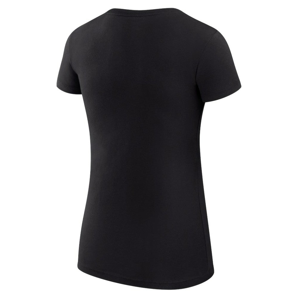 Chicago White Sox G-III 4Her by Carl Banks Women's Super-Slim Fit Lightweight Filigree Team T-Shirt - Black T-shirts