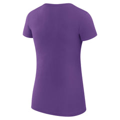 Colorado Rockies G-III 4Her by Carl Banks Women's Super-Slim Fit Lightweight Filigree Team T-Shirt - Purple T-shirts