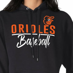 Baltimore Orioles G-III 4Her by Carl Banks Women's Team Fleece Pullover Hoodie - Black Hoodies