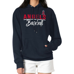 Los Angeles Angels G-III 4Her by Carl Banks Women's Team Fleece Pullover Hoodie - Navy Hoodies