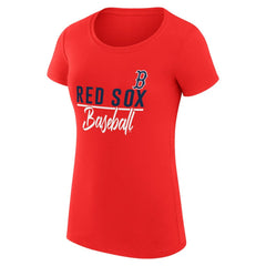 Boston Red Sox G-III 4Her by Carl Banks Women's Super-Slim Fit Lightweight Team Graphic T-Shirt - Red T-shirts
