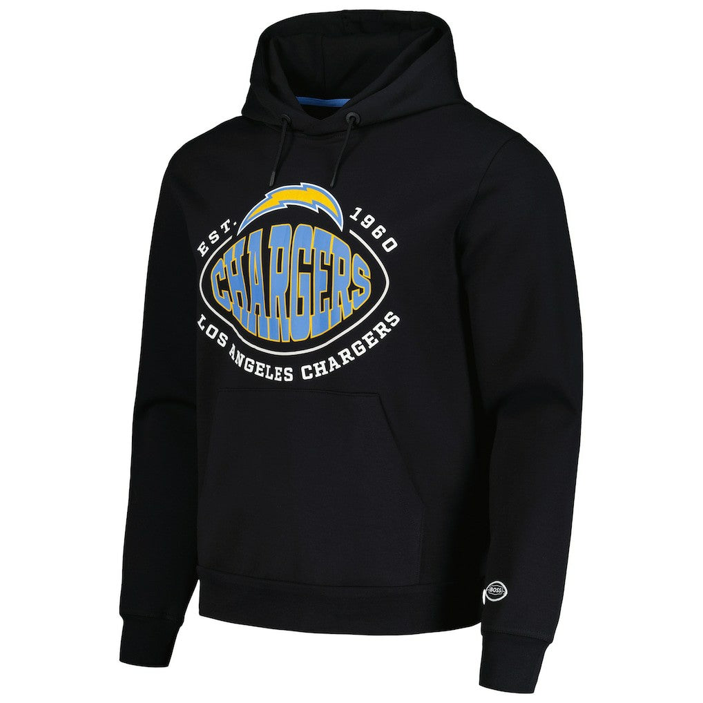 Los Angeles Chargers BOSS X NFL Touchback Pullover Hoodie - Black Hoodies