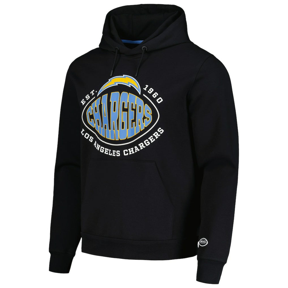 Los Angeles Chargers BOSS X NFL Touchback Pullover Hoodie - Black Hoodies