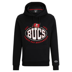 Tampa Bay Buccaneers BOSS X NFL Touchback Pullover Hoodie - Black Hoodies
