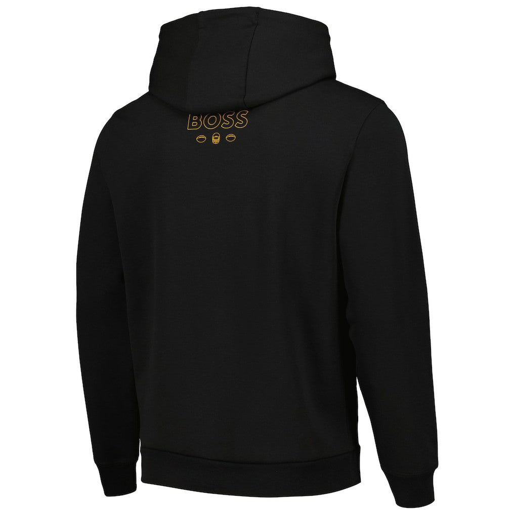 Pittsburgh Steelers BOSS X NFL Touchback Pullover Hoodie - Black Hoodies