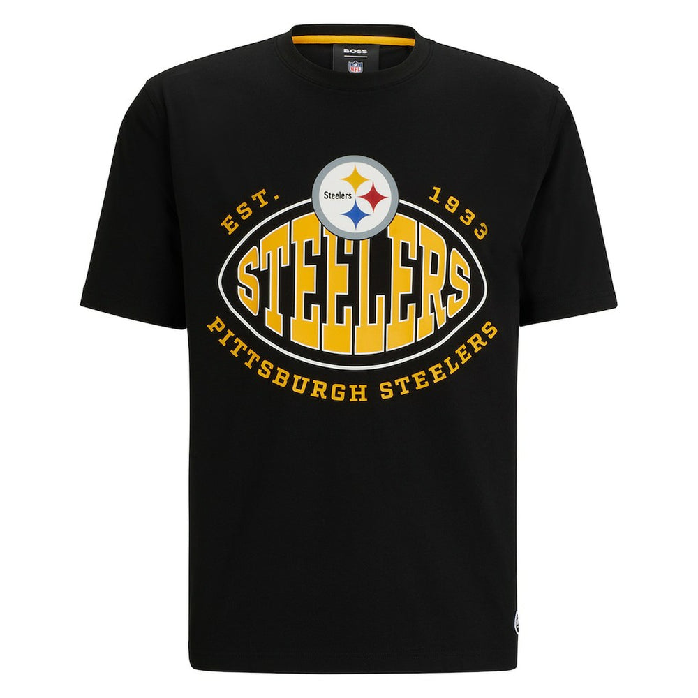 Pittsburgh Steelers BOSS X NFL Trap T-Shirt - Black T-shirts