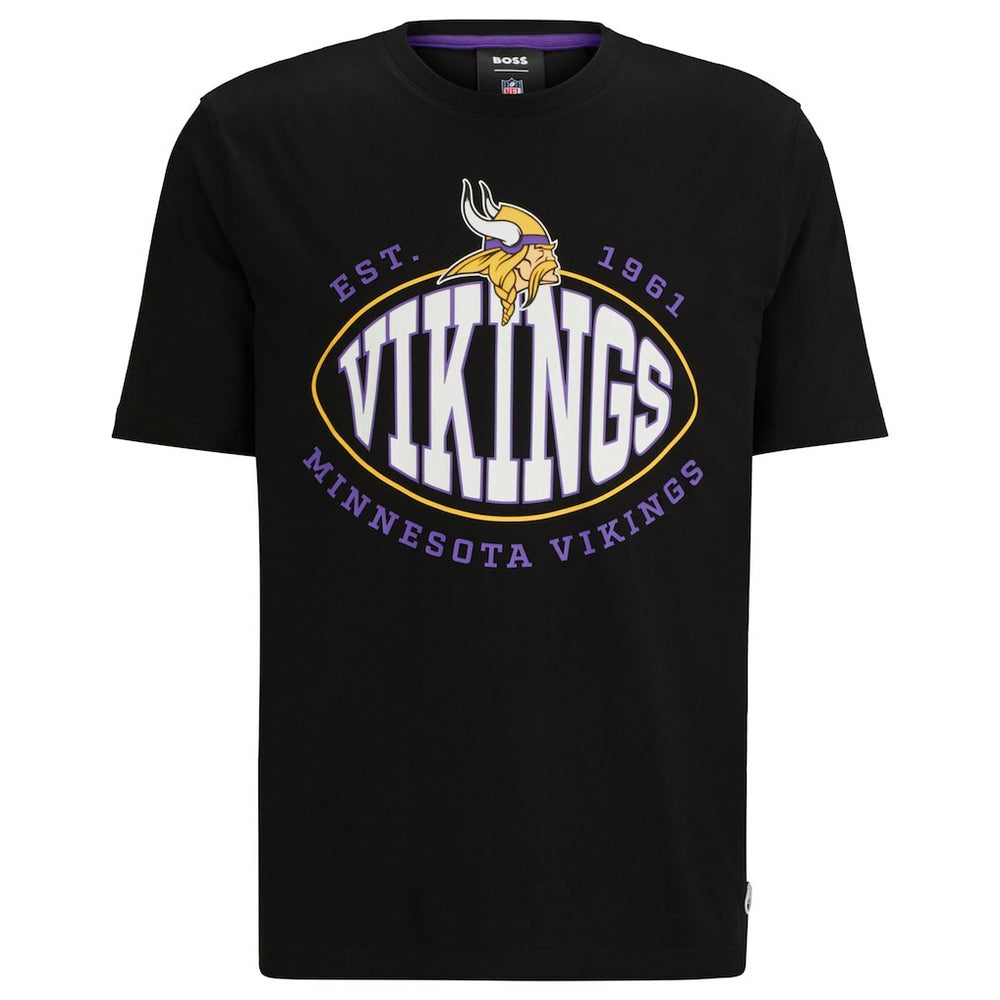 Minnesota Vikings BOSS X NFL Trap T-Shirt - Black T-shirts