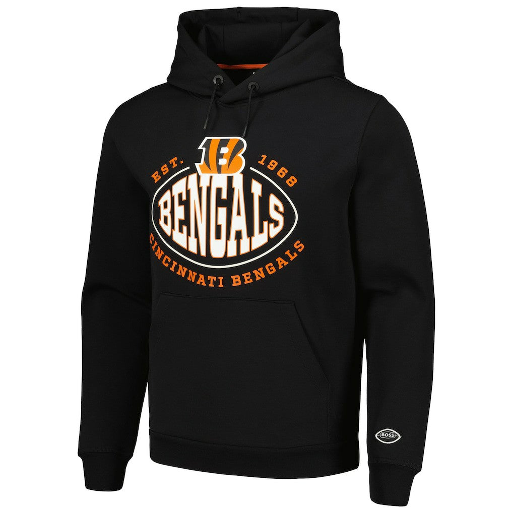 Cincinnati Bengals BOSS X NFL Touchback Pullover Hoodie - Black Hoodies