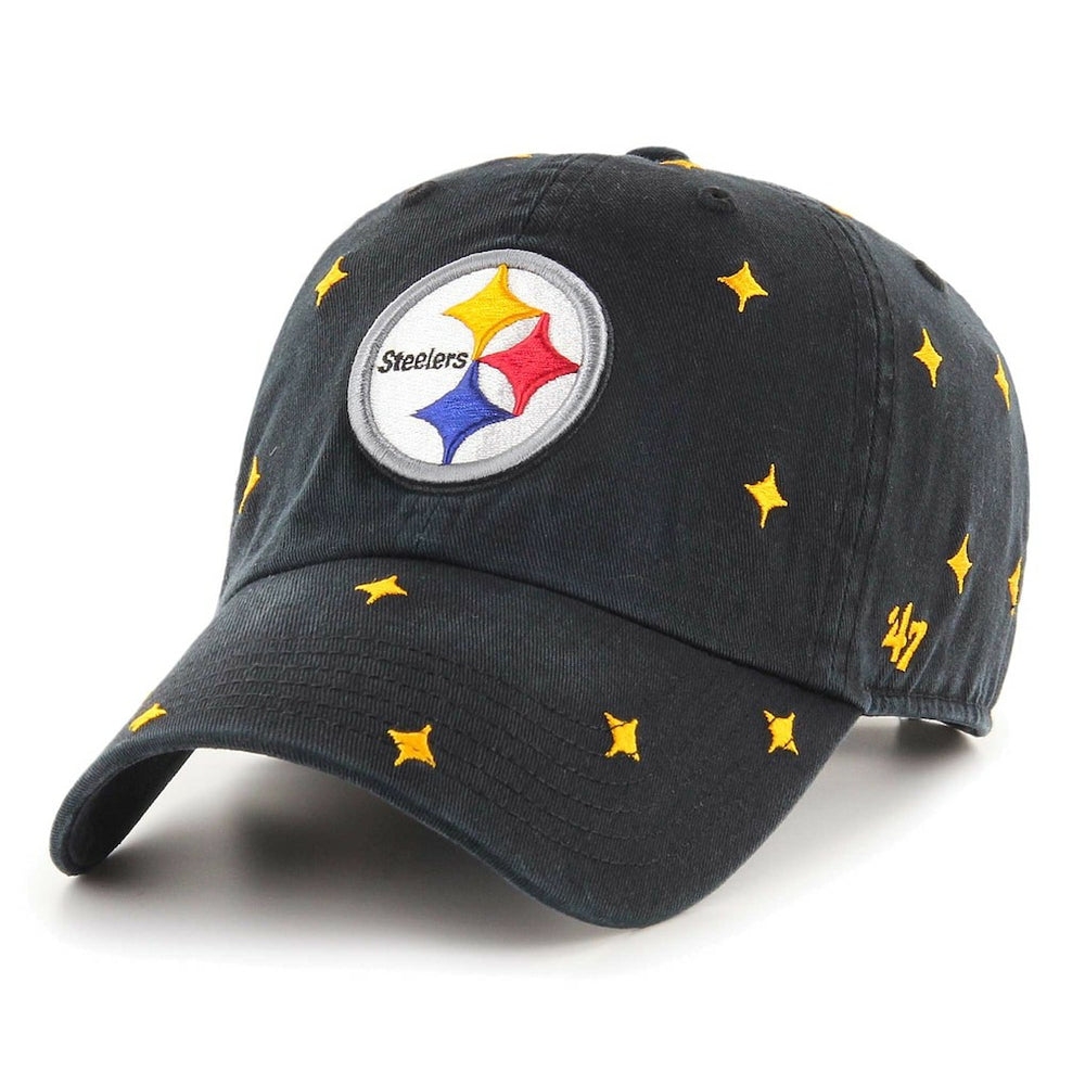Pittsburgh Steelers '47 Confetti Clean Up Adjustable Hat - Black Hats