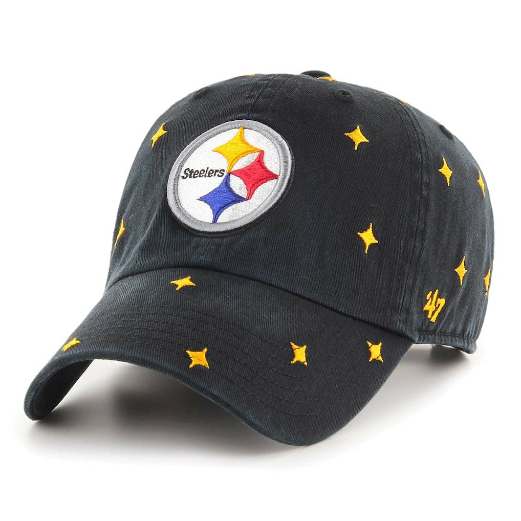 Pittsburgh Steelers '47 Confetti Clean Up Adjustable Hat - Black Hats