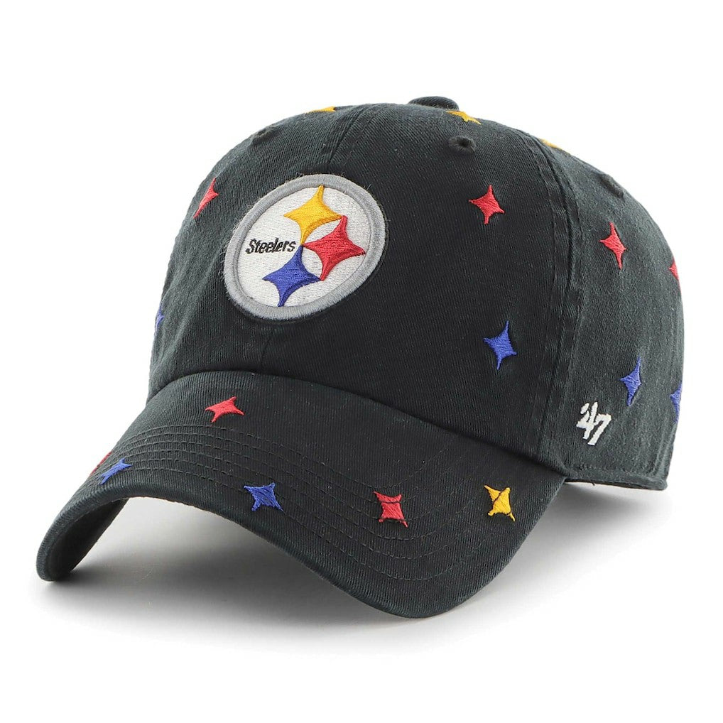 Pittsburgh Steelers '47 Confetti Clean Up Adjustable Hat - Black Hats