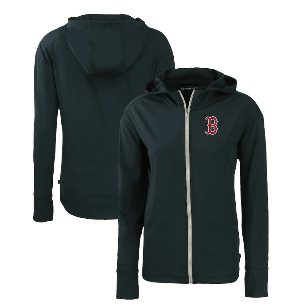 Boston Red Sox Cutter & Buck Women's Daybreak Eco Recycled Full-Zip Hoodie - Navy Hoodies