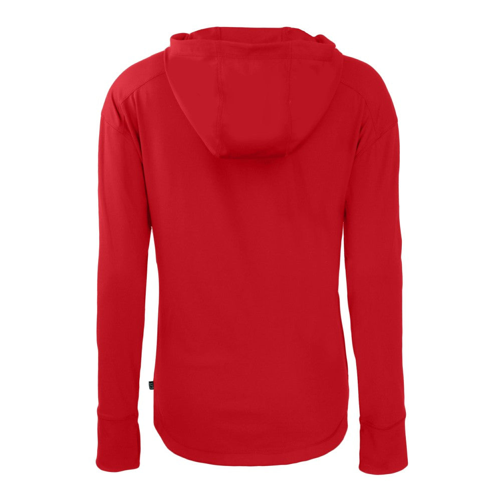 Cleveland Guardians Cutter & Buck Women's Daybreak Eco Recycled Full-Zip Hoodie - Red Hoodies