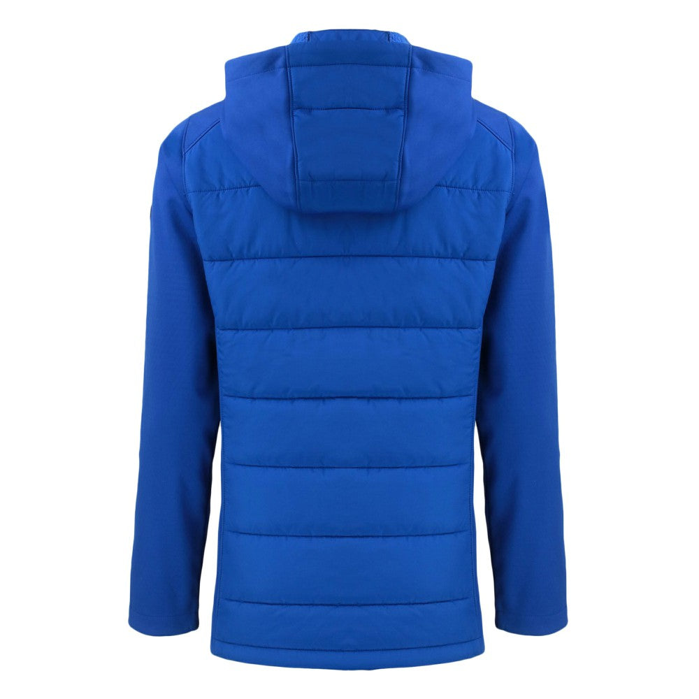 New York Mets Cutter & Buck Women's Evoke Hybrid Eco Softshell Recycled Full-Zip Hoodie Jacket - Royal Jackets