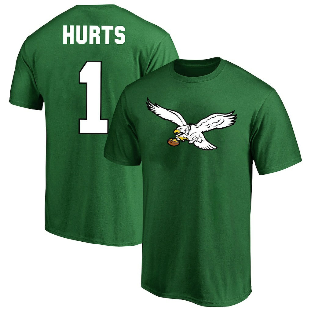Jalen Hurts Philadelphia Eagles Big & Tall Player Name & Number T-Shirt - Kelly Green T-shirts