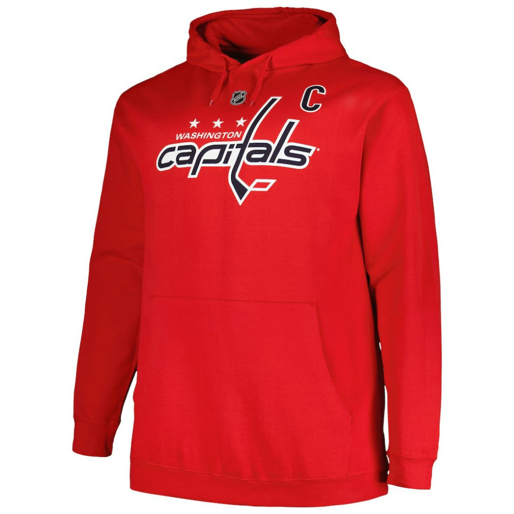 Alexander Ovechkin Washington Capitals Profile Big & Tall Name & Number Pullover Hoodie - Red | US 200464393