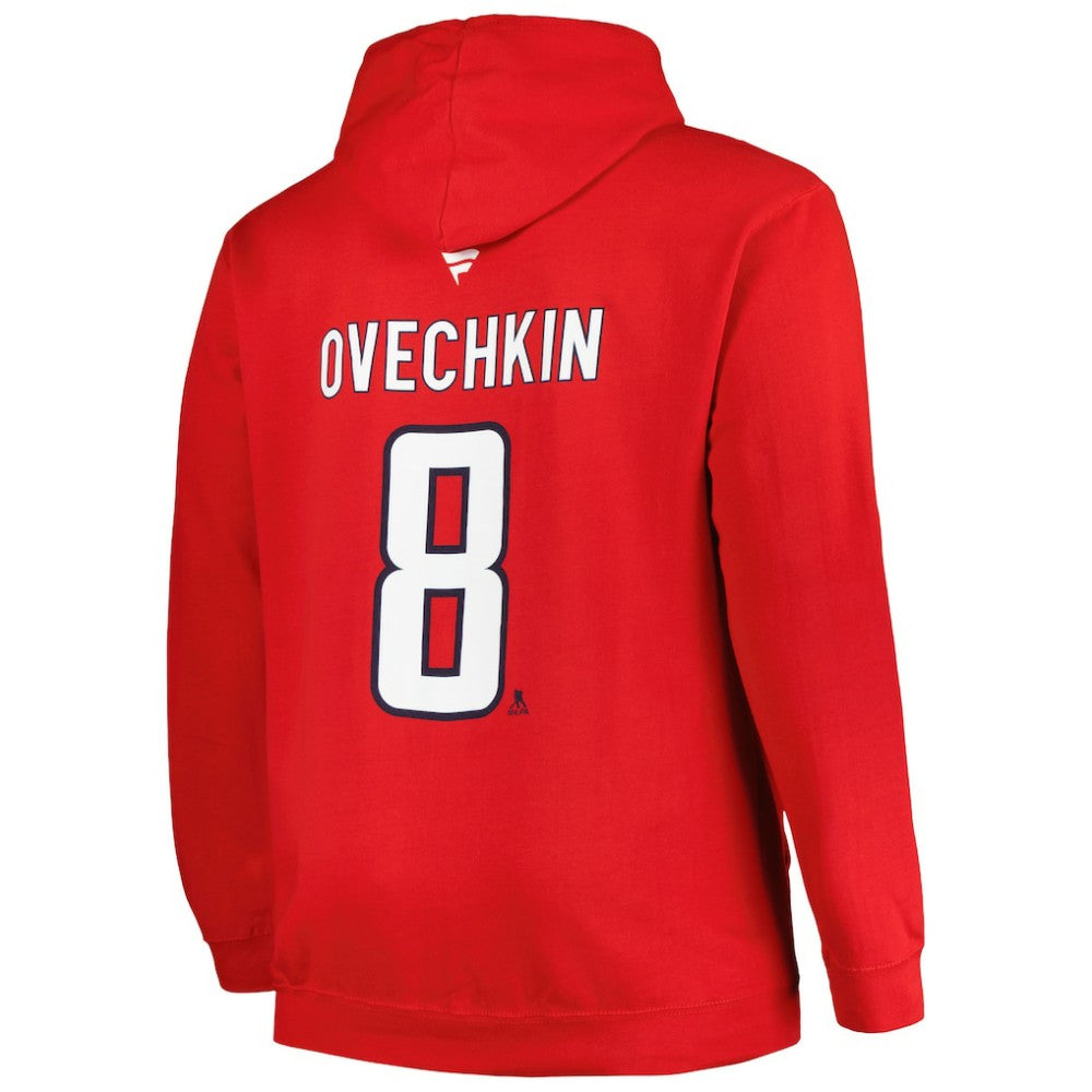 Alexander Ovechkin Washington Capitals Profile Big & Tall Name & Number Pullover Hoodie - Red | US 200464393