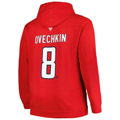 Alexander Ovechkin Washington Capitals Profile Big & Tall Name & Number Pullover Hoodie - Red | US 200464393