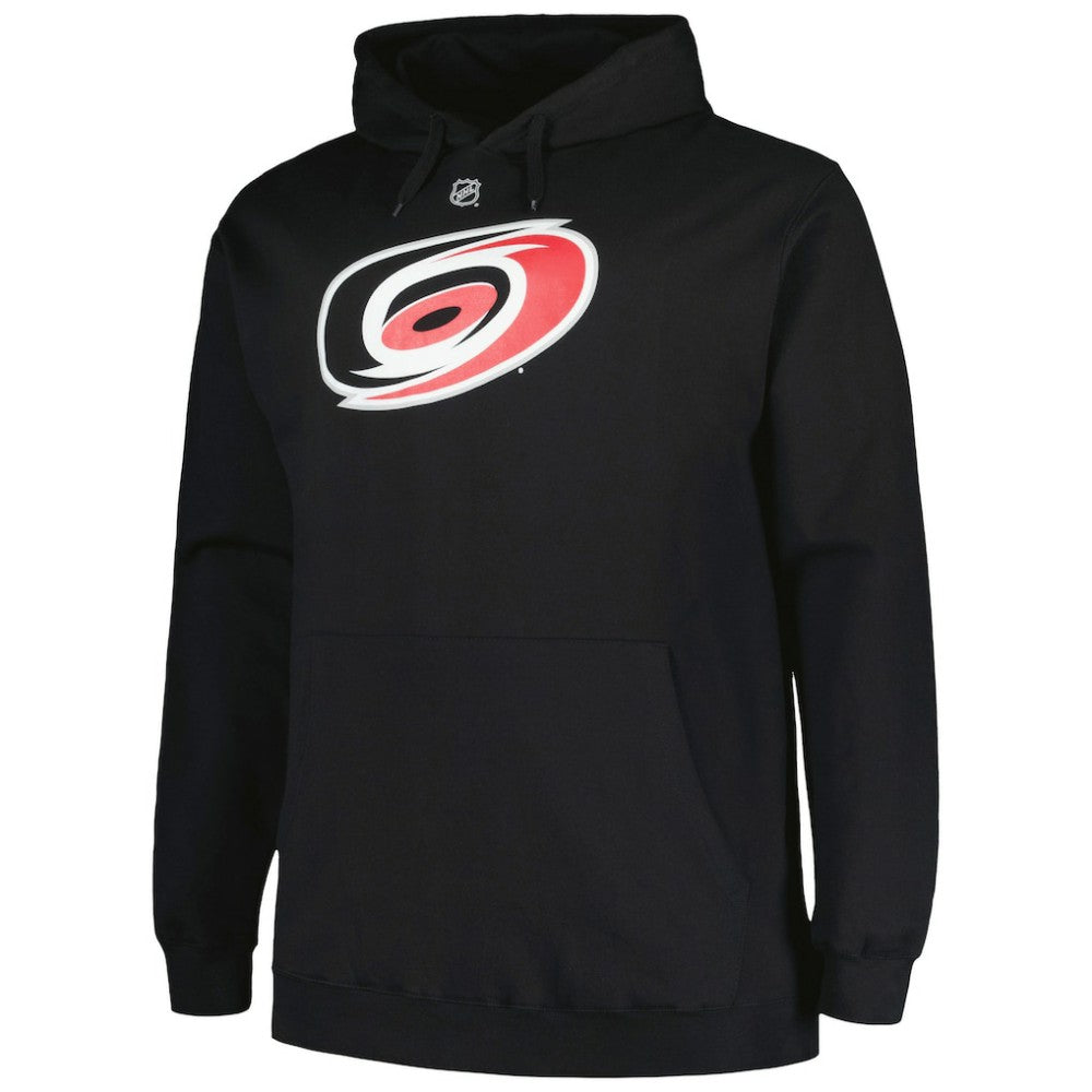 Sebastian Aho Carolina Hurricanes Profile Big & Tall Name & Number Pullover Hoodie - Black | US 200464398