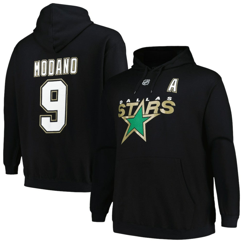 Mike Modano Dallas Stars Mitchell & Ness Name & Number Pullover Hoodie - Black | US 200464403