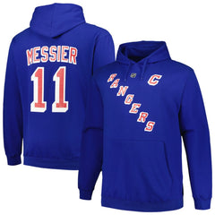 Mark Messier New York Rangers Mitchell & Ness Name & Number Pullover Hoodie - Blue | US 200464404