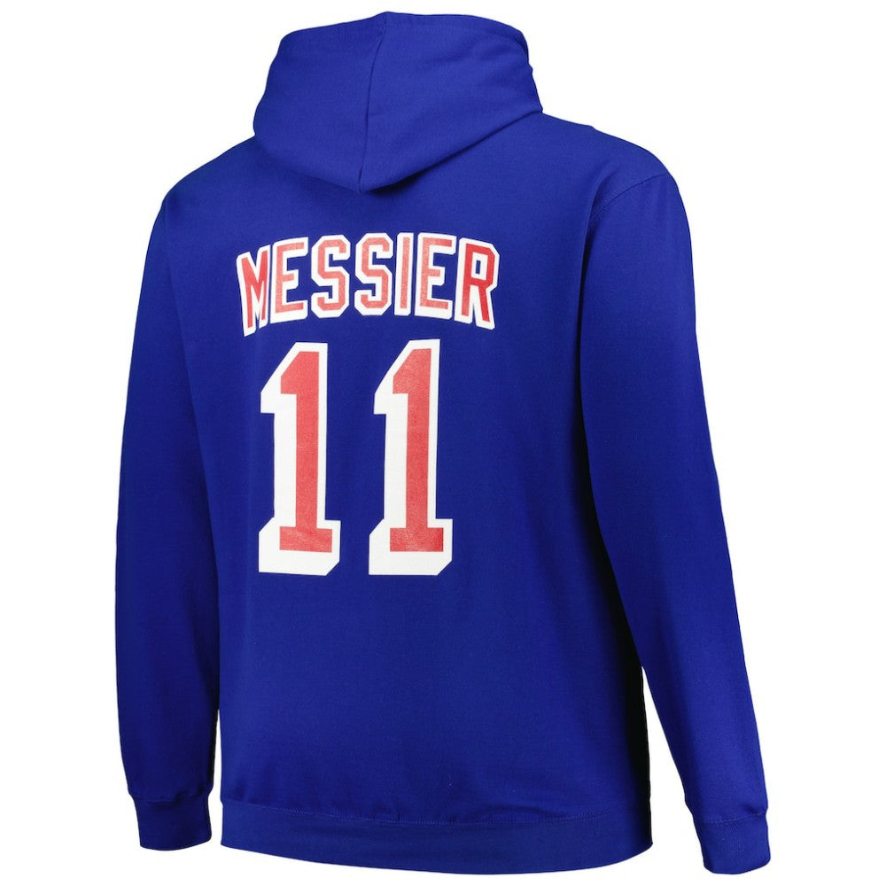 Mark Messier New York Rangers Mitchell & Ness Name & Number Pullover Hoodie - Blue | US 200464404