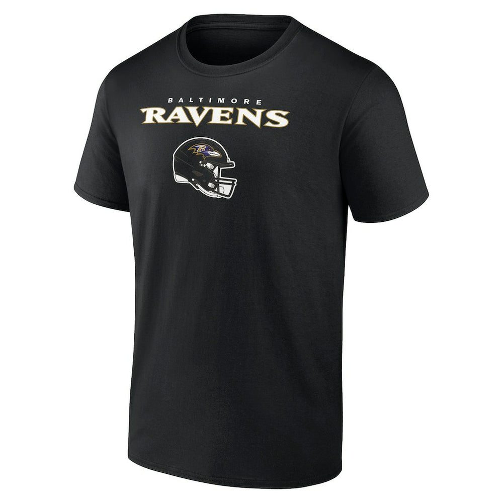 Lamar Jackson Baltimore Ravens Team Wordmark Name & Number T-Shirt - Black T-shirts