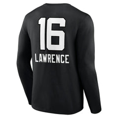 Trevor Lawrence Jacksonville Jaguars Team Wordmark Long Sleeve T-Shirt - Black T-shirts