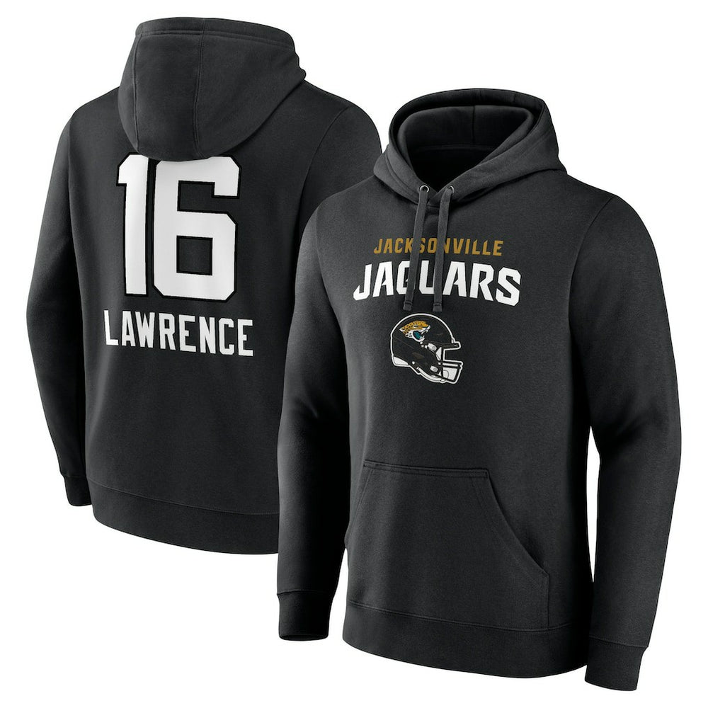 Trevor Lawrence Jacksonville Jaguars Team Wordmark Pullover Hoodie - Black Hoodies
