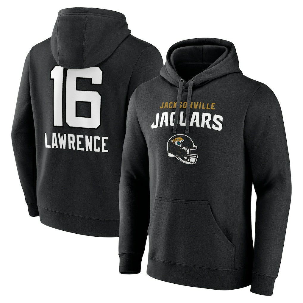 Trevor Lawrence Jacksonville Jaguars Team Wordmark Pullover Hoodie - Black Hoodies
