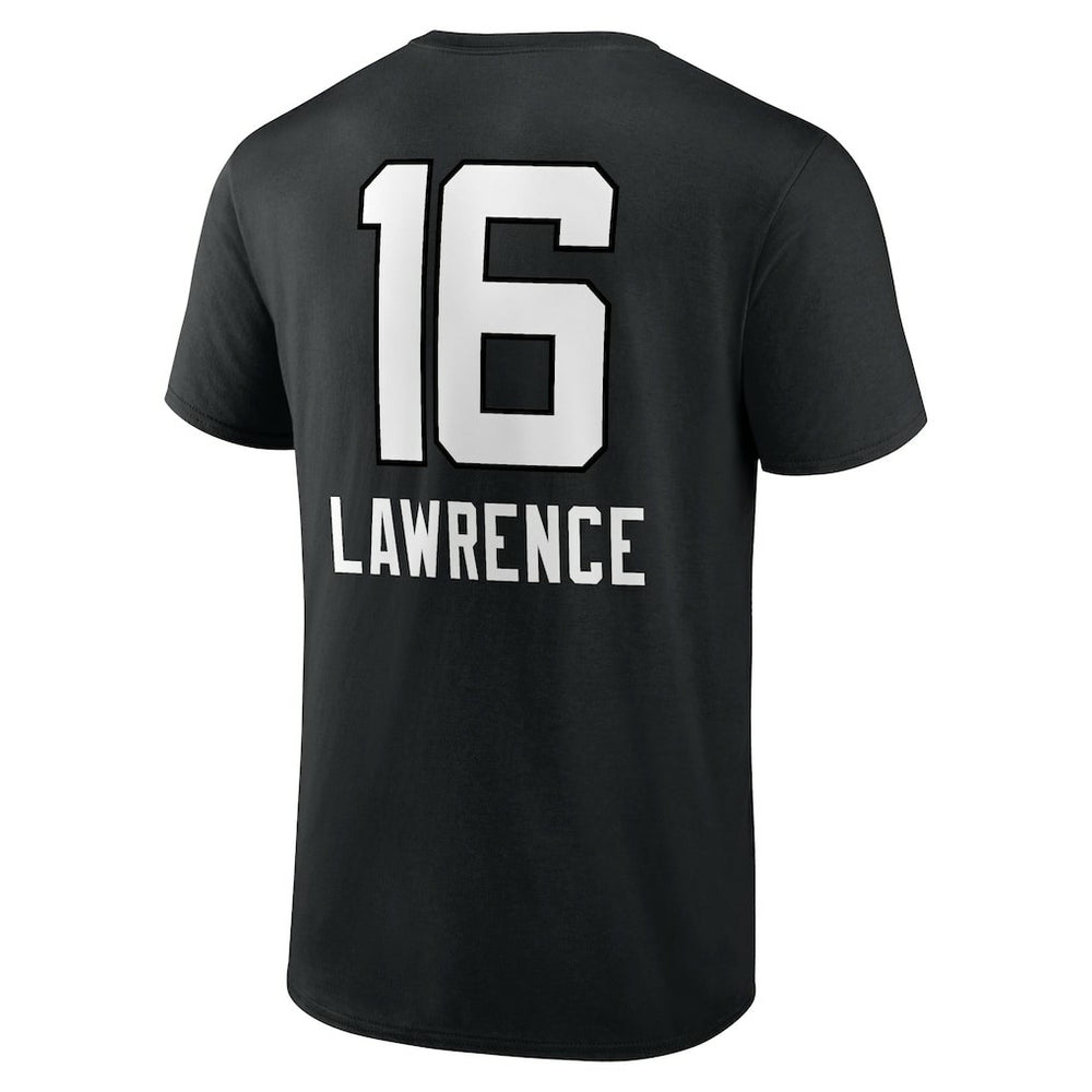 Trevor Lawrence Jacksonville Jaguars Team Wordmark Name & Number T-Shirt - Black T-shirts