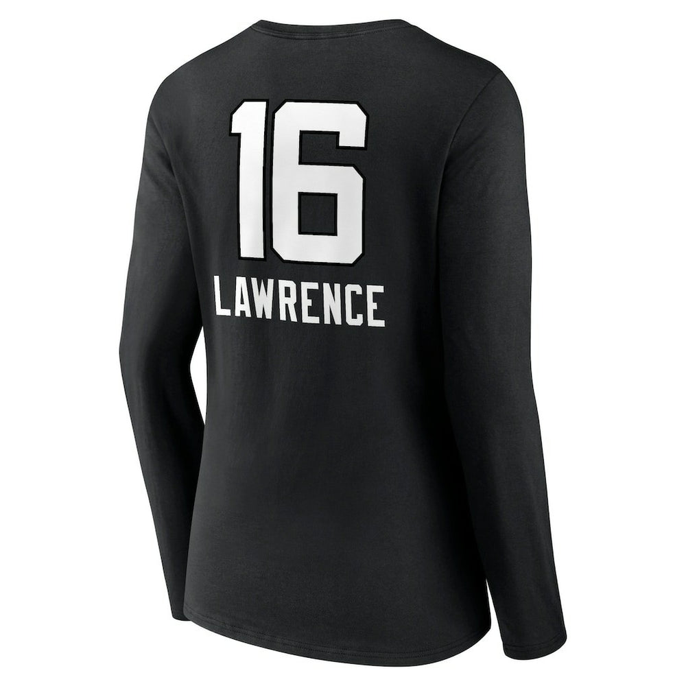 Trevor Lawrence Jacksonville Jaguars Women's Team Wordmark Long Sleeve V-Neck T-Shirt - Black T-shirts