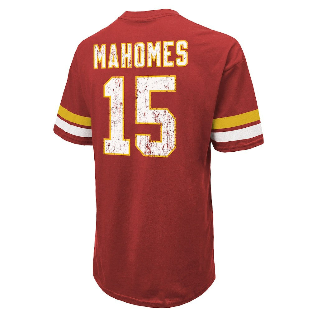 Patrick Mahomes Kansas City Chiefs Majestic Threads Name & Number Oversize Fit T-Shirt - Red T-shirts