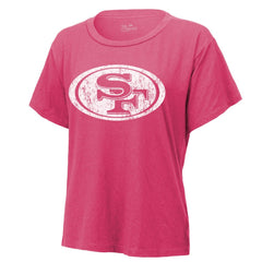 Christian McCaffrey San Francisco 49ers Majestic Threads Women's Name & Number T-Shirt - Pink T-shirts