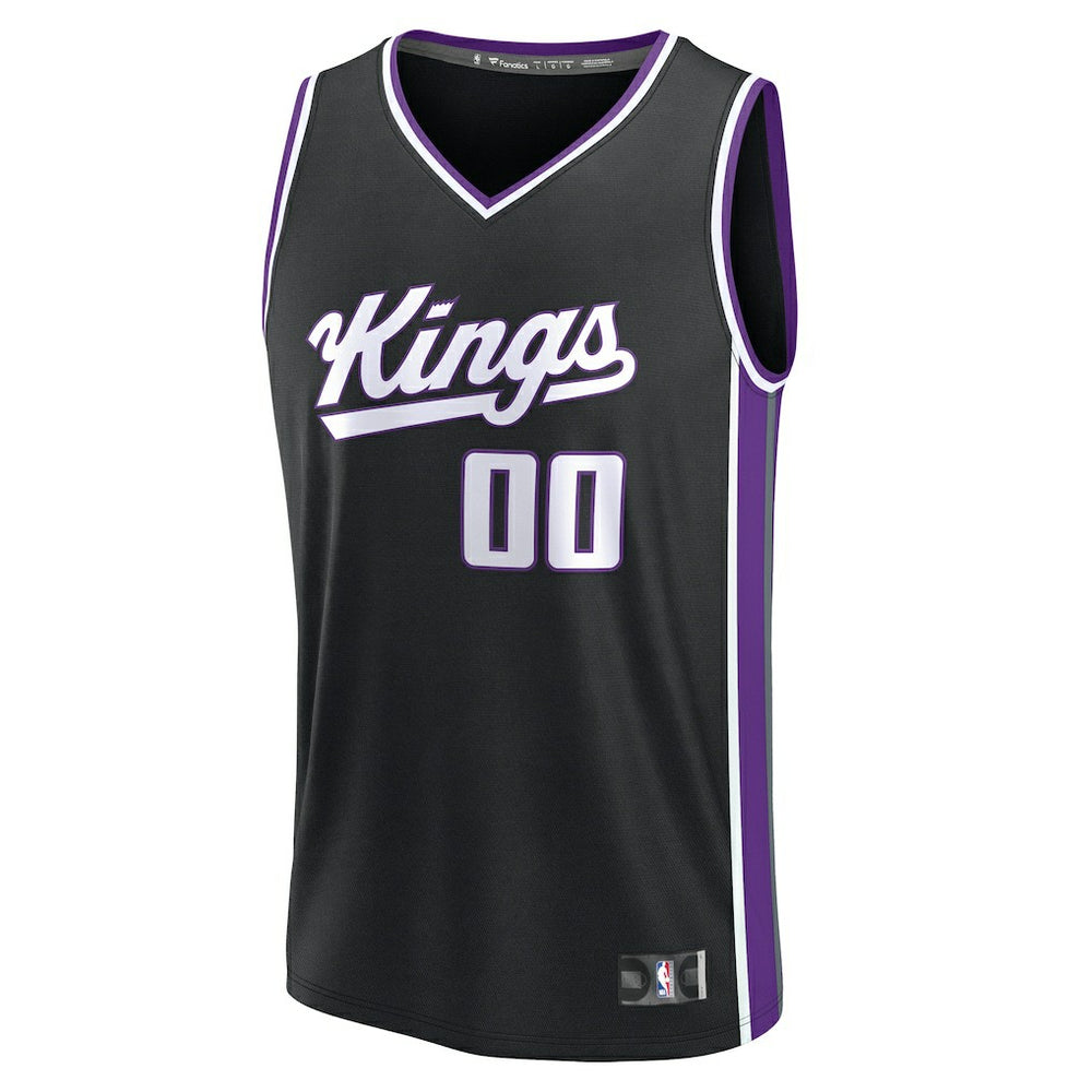 Sacramento Kings Fast Break Custom Jersey Icon Edition Black - Fanatics
