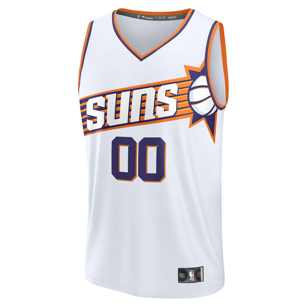Phoenix Suns Fast Break Custom Jersey Association Edition White - Fanatics
