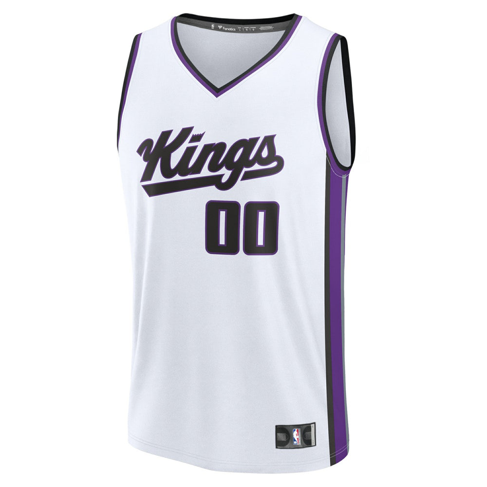 Sacramento Kings Fast Break Custom Jersey Association Edition White - Fanatics