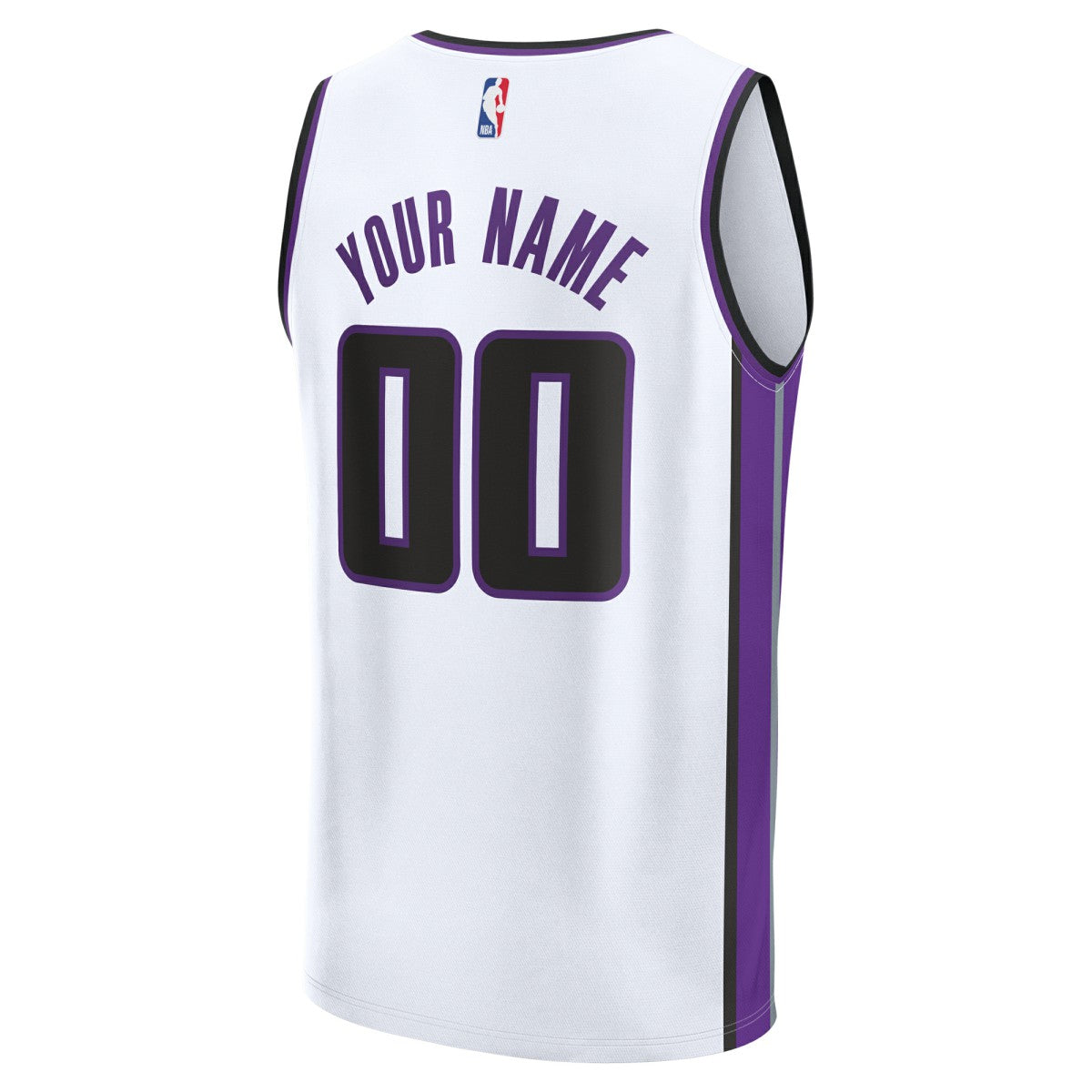 Sacramento Kings Fast Break Custom Jersey Association Edition White - Fanatics